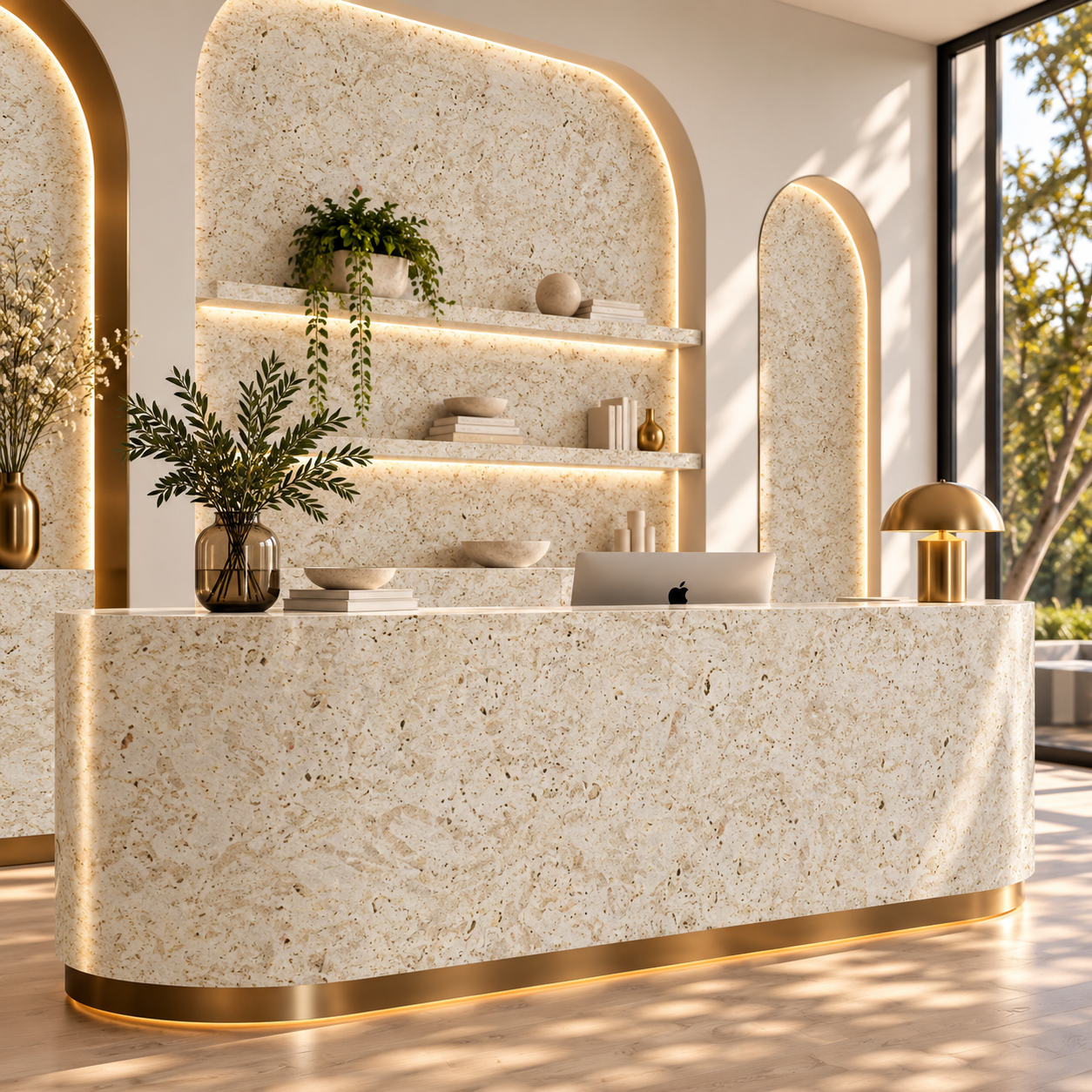 Ivory Cream Fine Speckled Porous Travertine Texture 2