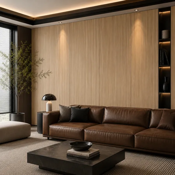 Straight Grain Light Beige Wood Texture back