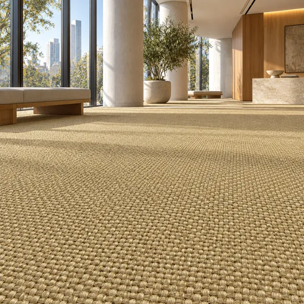 Warm Tan Basket Weave Carpet Texture back