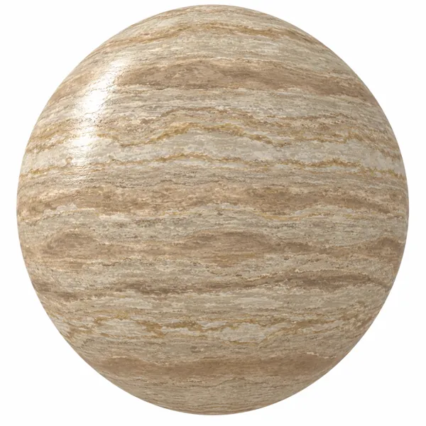 Cream Beige Travertine Wavy Horizontal Vein Texture