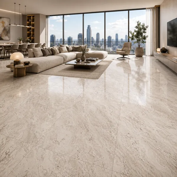 Warm Beige Travertine Ceramic Texture back