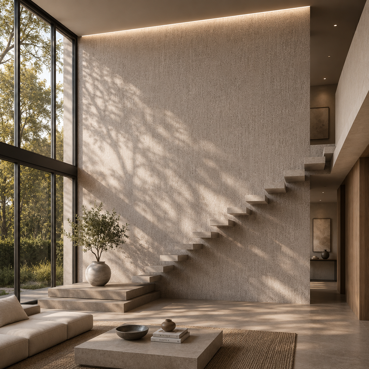 Warm Taupe Speckled Concrete Texture 2