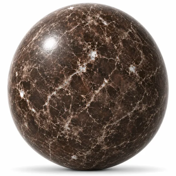 Dark Brown Spider Vein Marble Texture