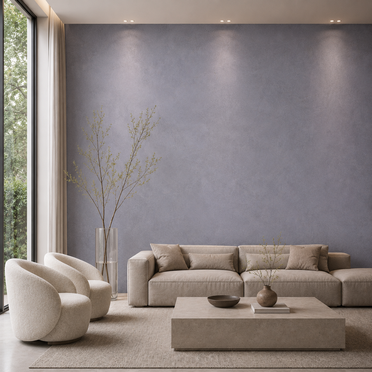Cool Blue Grey Mottled Plaster Texture 2
