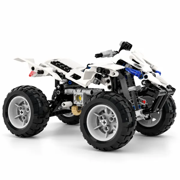 Building Block ATV Quad Bike Toy 3D Model