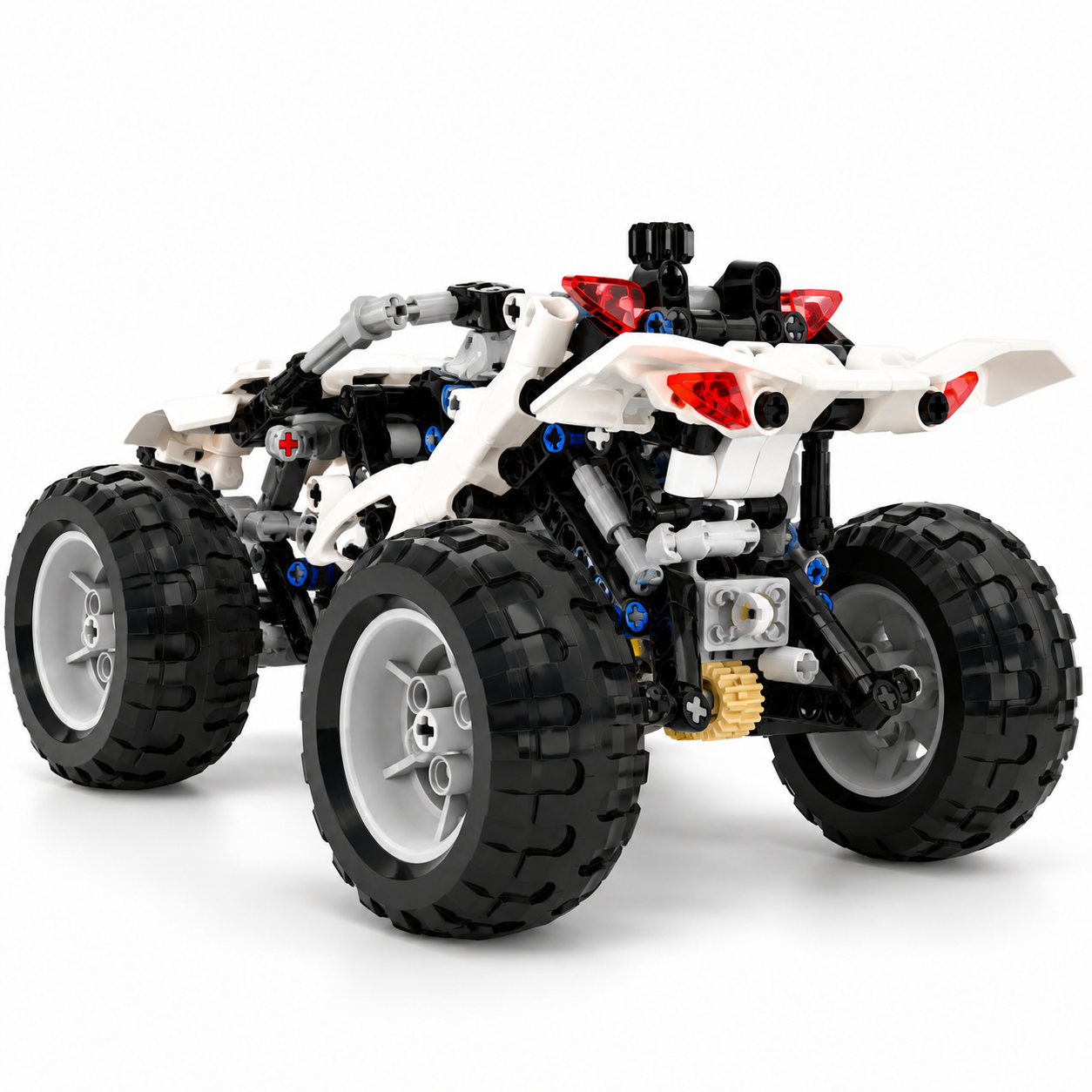 Building Block ATV Quad Bike Toy 3D Model 3