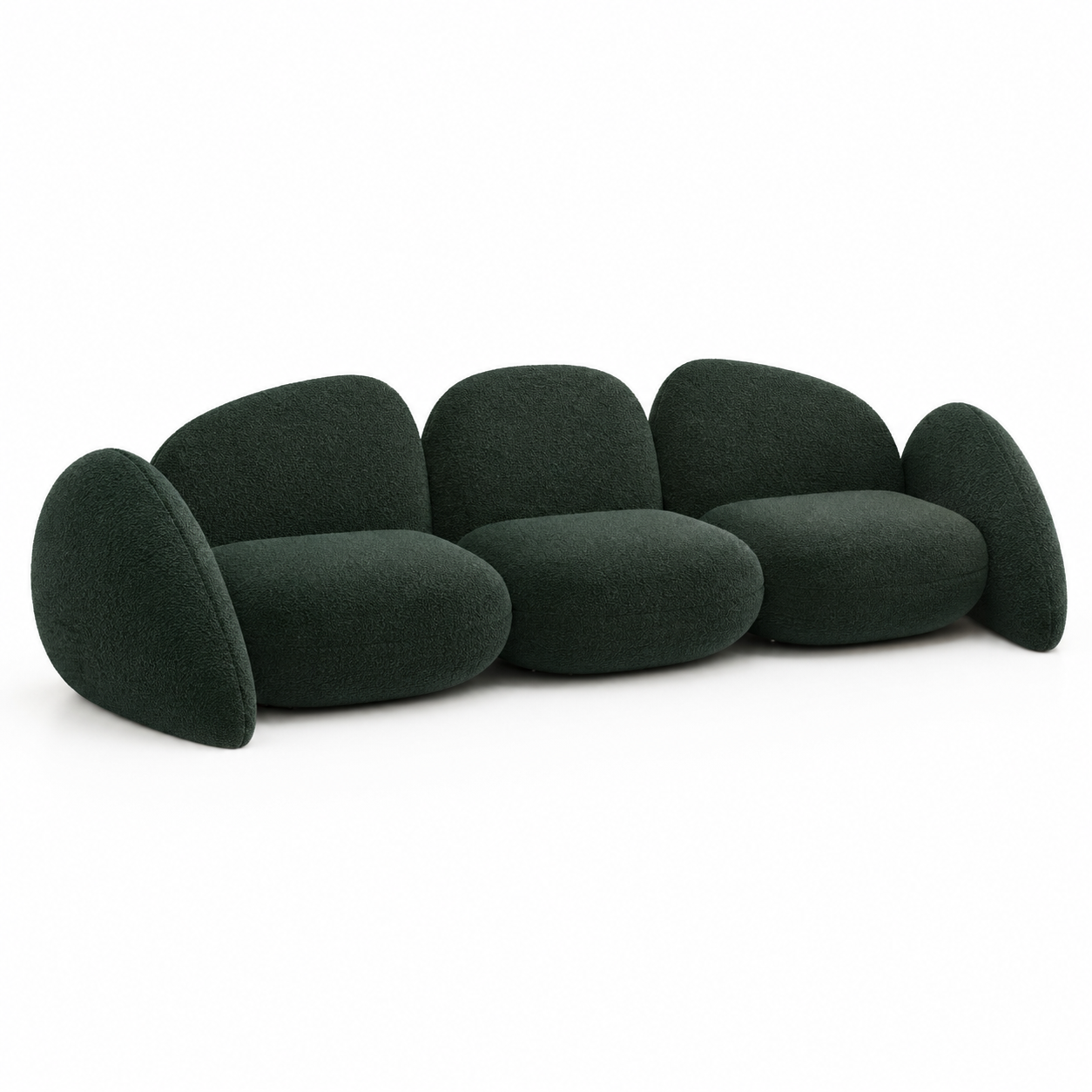 Deep Green Pebble Modular Sofa 1