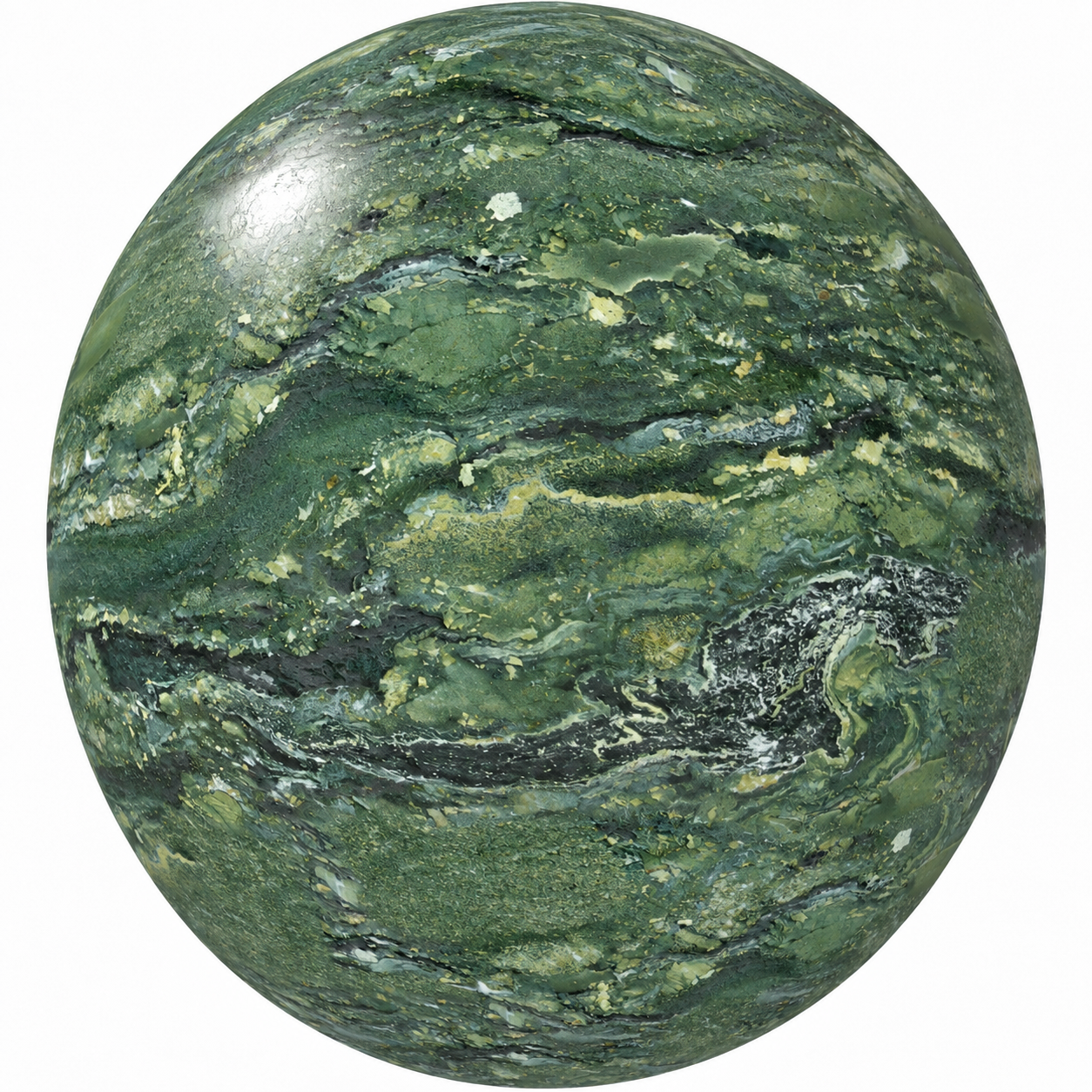 Olive Green Layered Vein Marble Texture