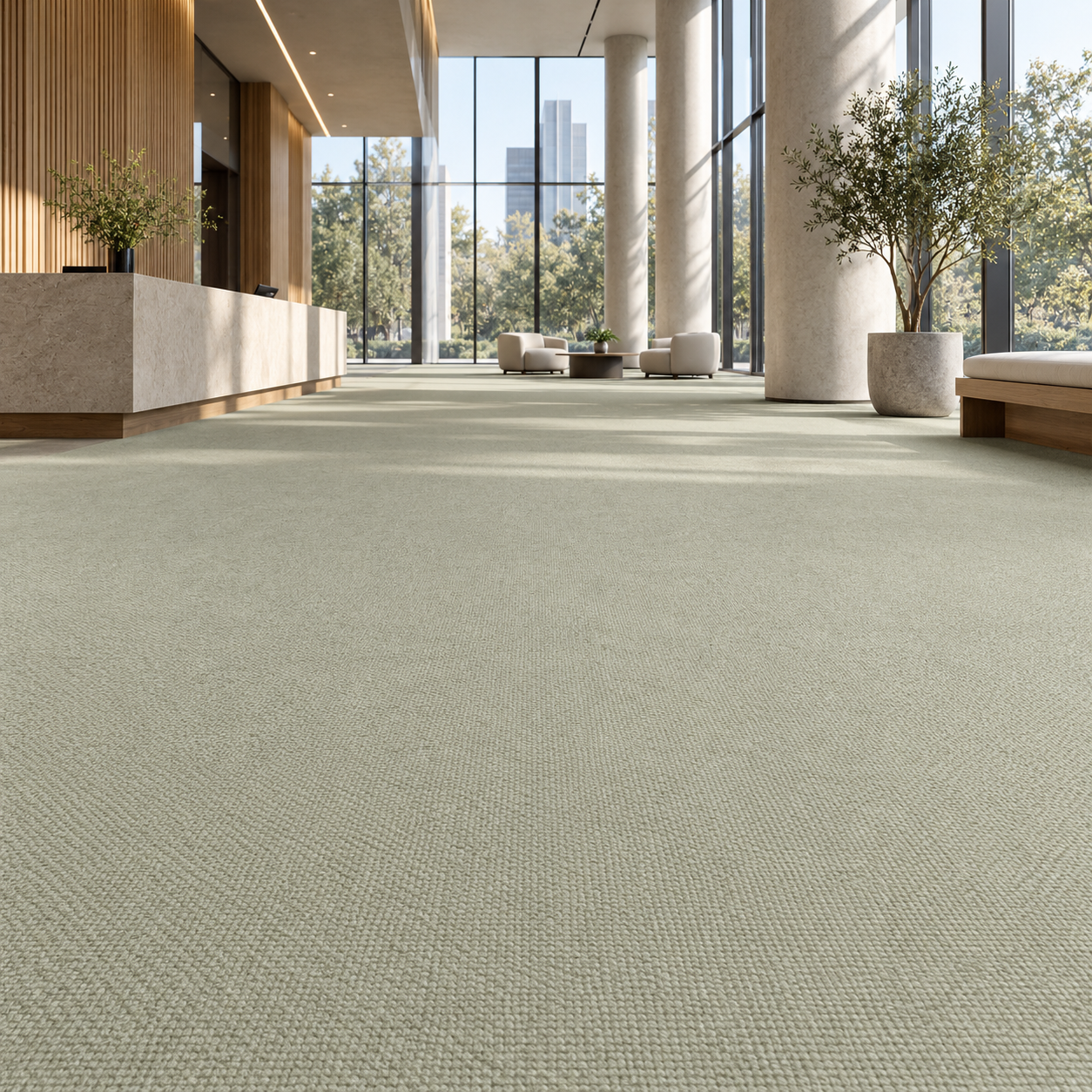 Soft Ivory Fine Woven Carpet Texture 2