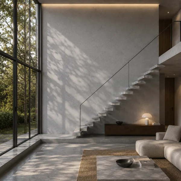 Light Grey Fine Speckled Concrete Texture back