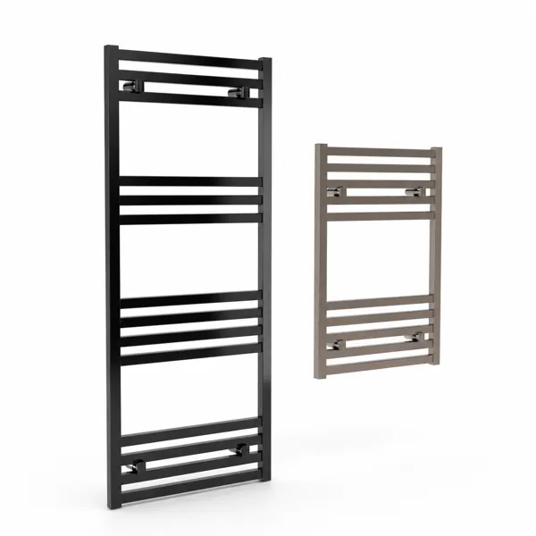 Black & Gray Ladder Towel Rail Set – Two Sizes 3D Model
