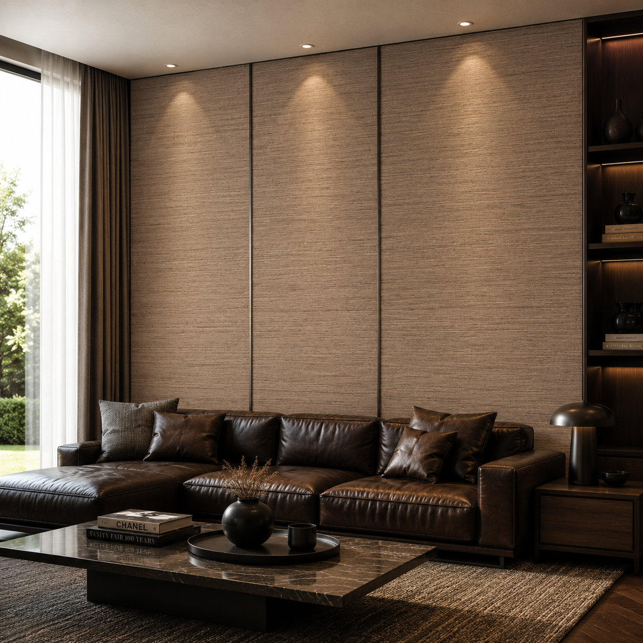Light Taupe Fine Linear Grain Wood Texture 2