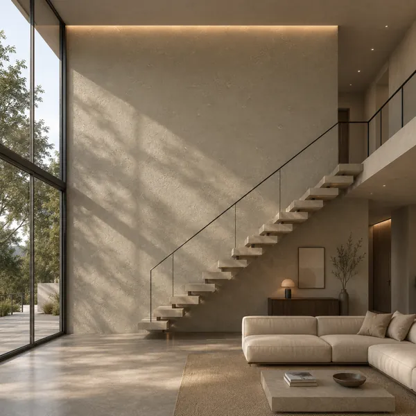 Soft Ivory Fine Grain Concrete Texture back