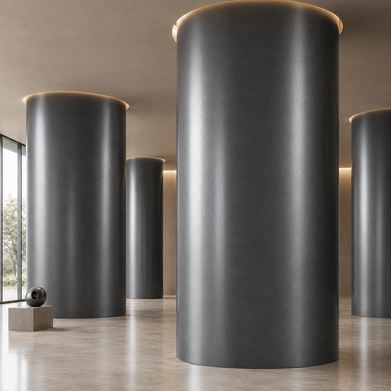 Dark Graphite Fine Grain Satin Metal Texture 2