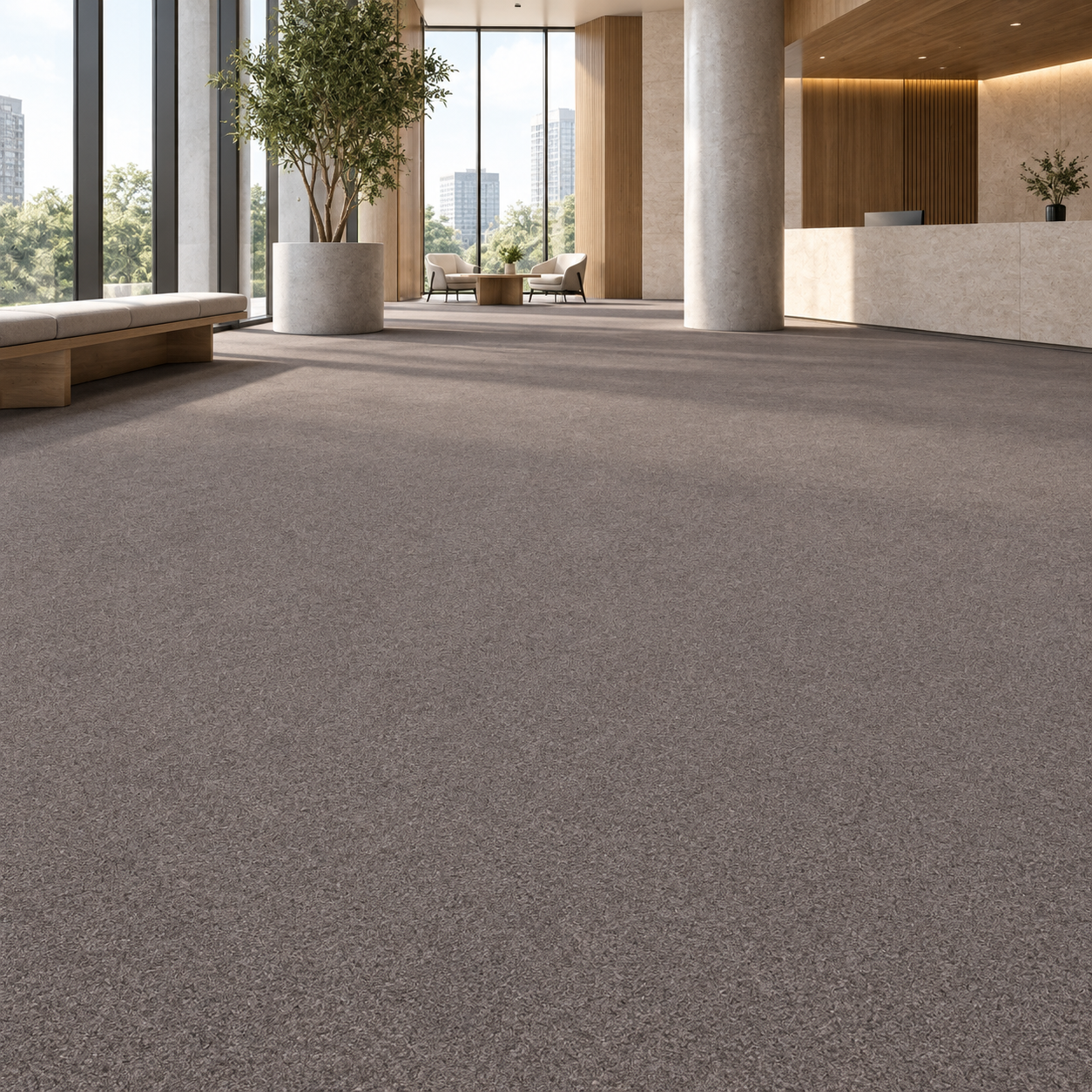 Warm Taupe Fine Pile Carpet Texture 2