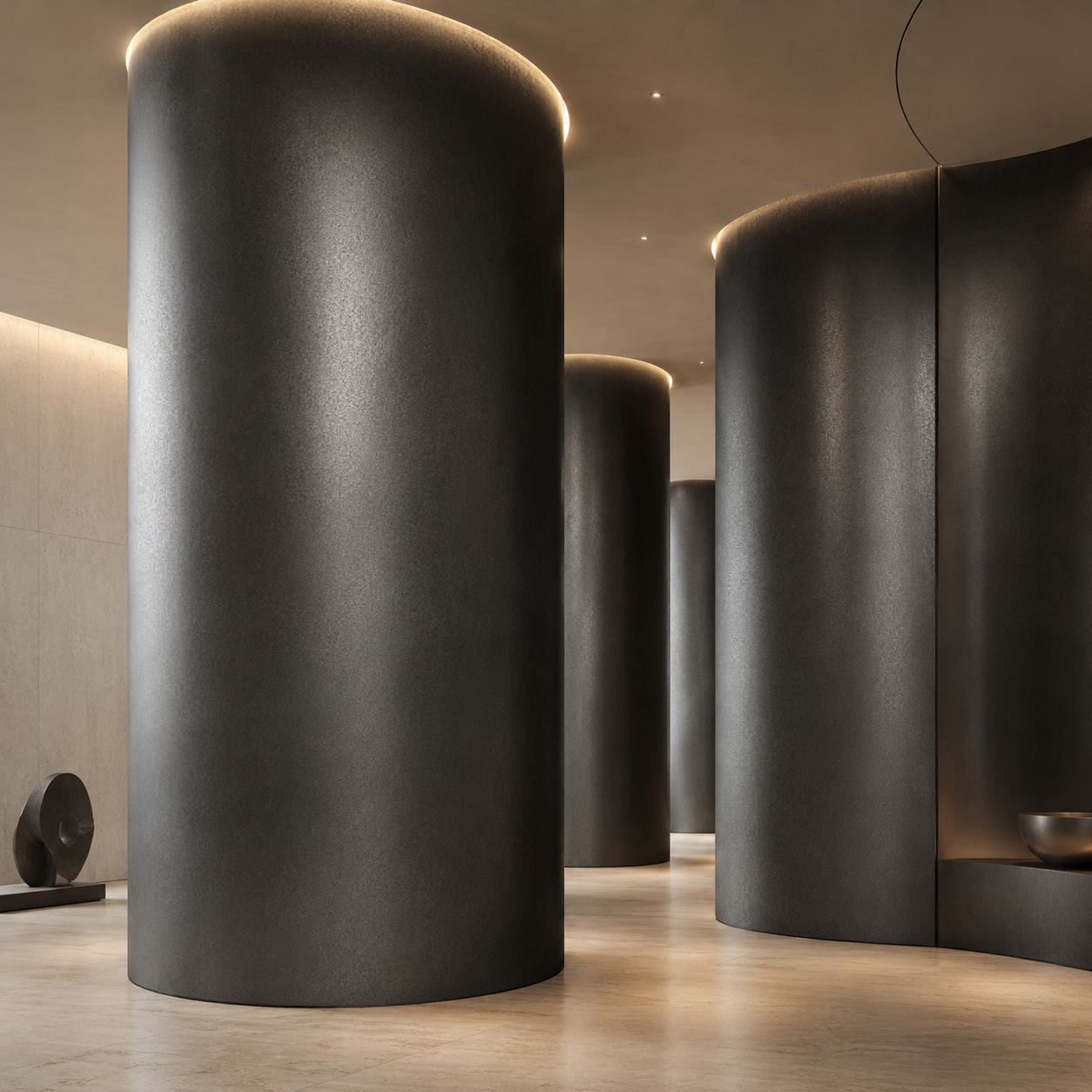 Dark Graphite Fine Grain Satin Metal Texture 2
