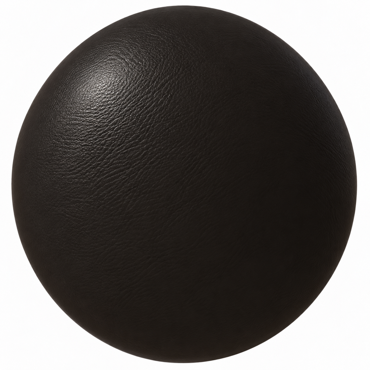 Deep Black Fine Grain Leather Texture