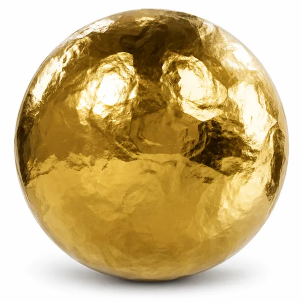 Reflective Hammered Gold Metal Texture
