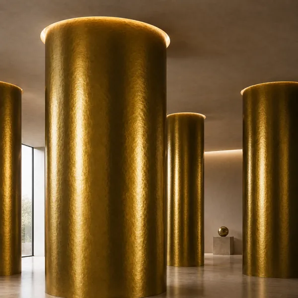 Reflective Hammered Gold Metal Texture back