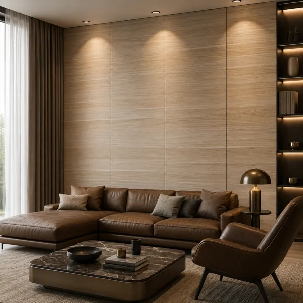 Light Beige Layered Horizontal Grain Wood Texture back