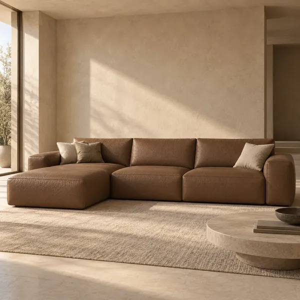 Dark Walnut Fine Grain Leather Texture back
