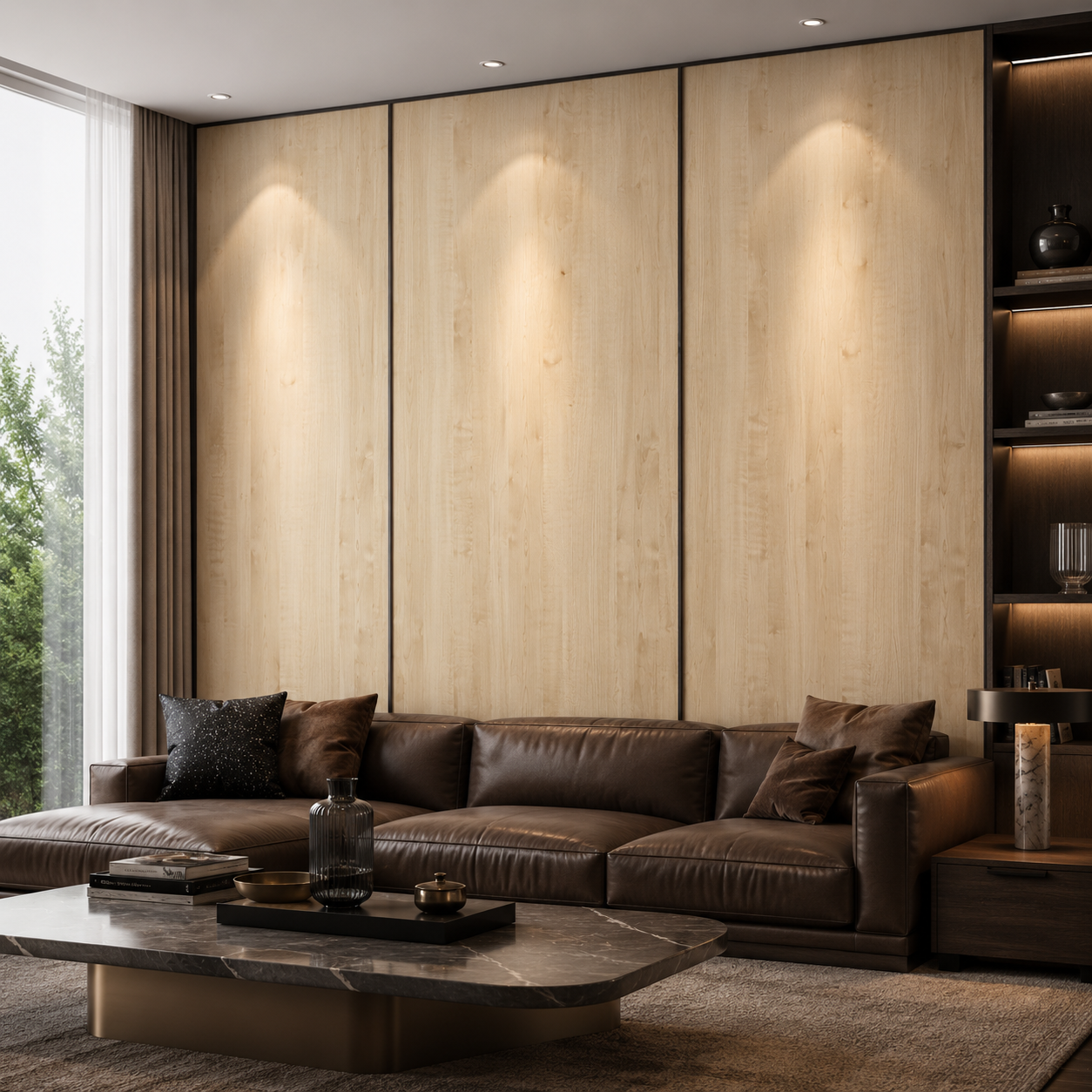 Pale Honey Straight Grain Wood Texture 2