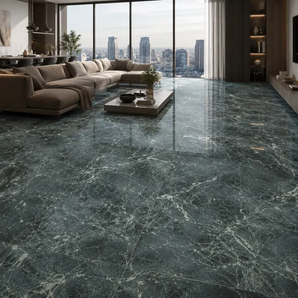 Fine White Veining Dark Gray Ceramic Texture back