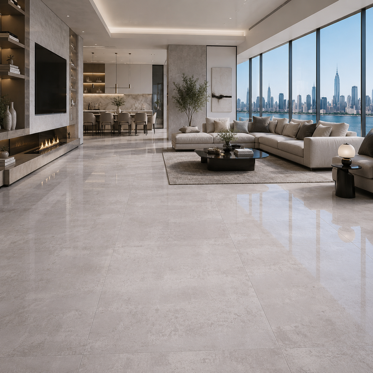 Pale Gray Ceramic Texture – Soft Clouded Mottling Texture 2