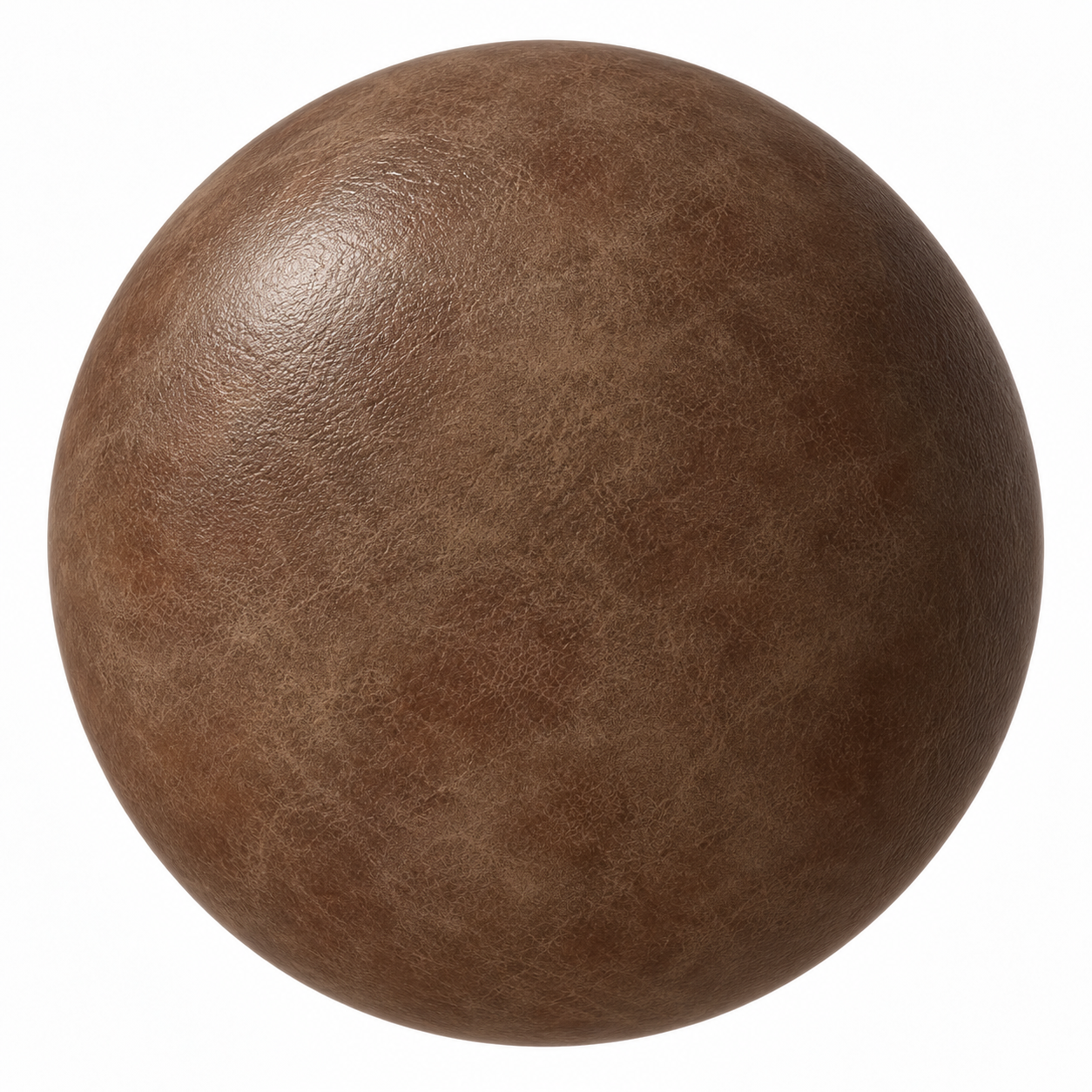 Warm Cognac Mottled Grain Leather Texture