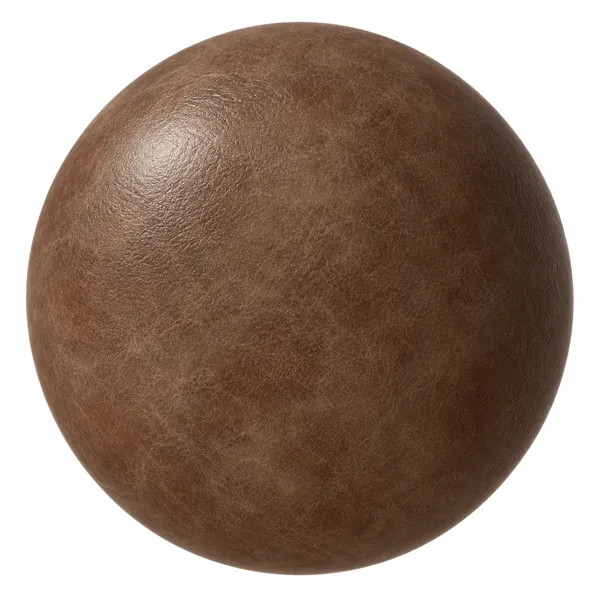 Warm Cognac Mottled Grain Leather Texture