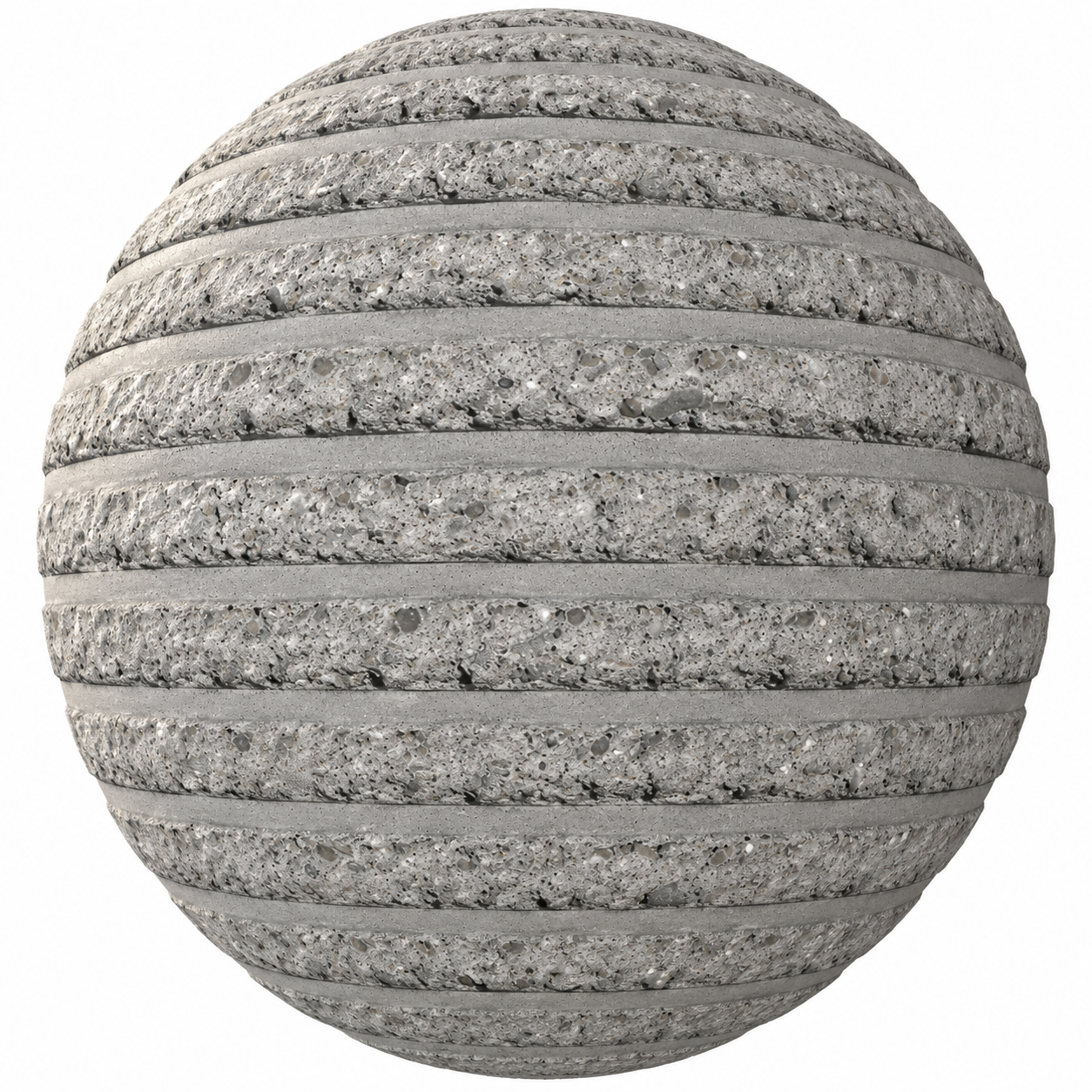 Light Grey Rough Exposed Aggregate Ribbed Concrete Texture 1