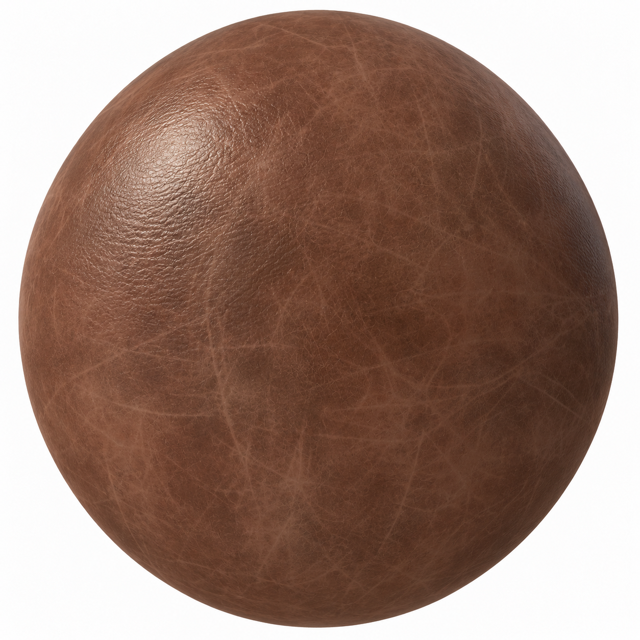 Warm Cognac Distressed Grain Leather Texture