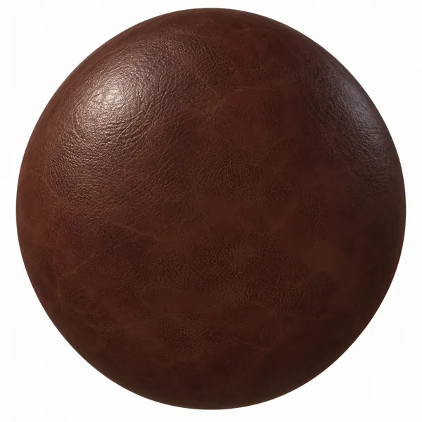 Dark Chestnut Fine Grain Leather Texture
