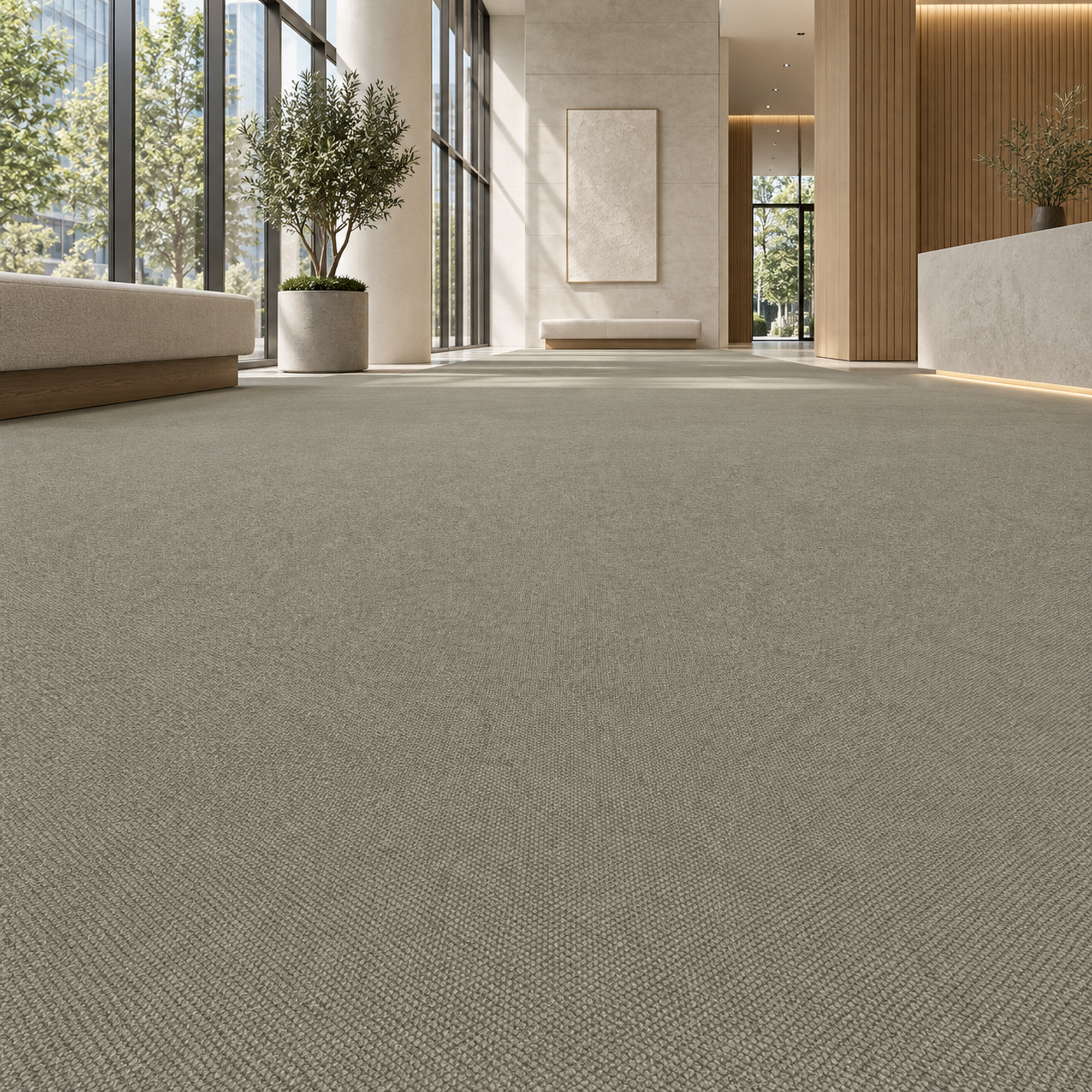 Muted Olive Grey Fine Woven Carpet Texture 2
