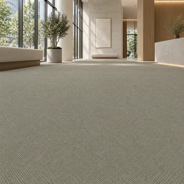 Muted Olive Grey Fine Woven Carpet Texture back