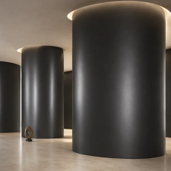 Matte Black Fine Grain Painted Metal Texture back