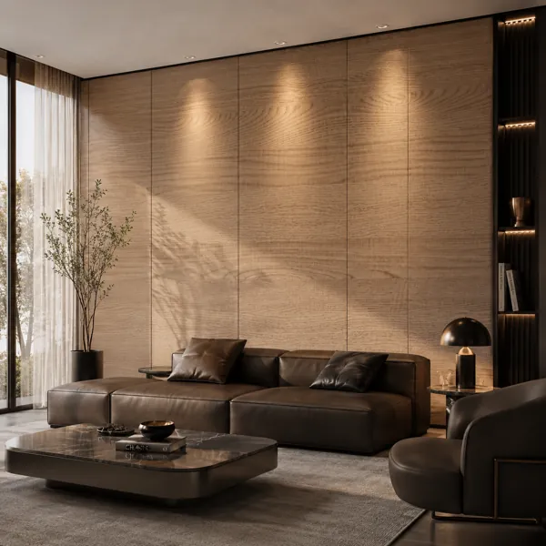 Warm Caramel Layered Grain Wood Texture back