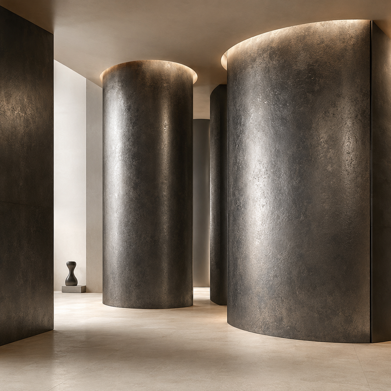 Dark Bronze Mottled Cast Metal Texture 2