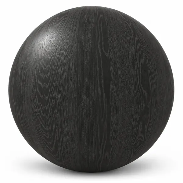 Charcoal Black Deep Grain Oak Parquet Texture