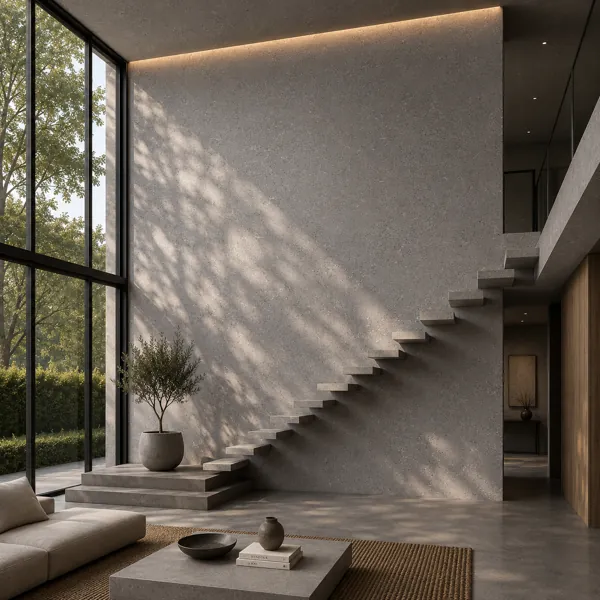 Light Grey Fine Aggregate Speckled Concrete Texture back