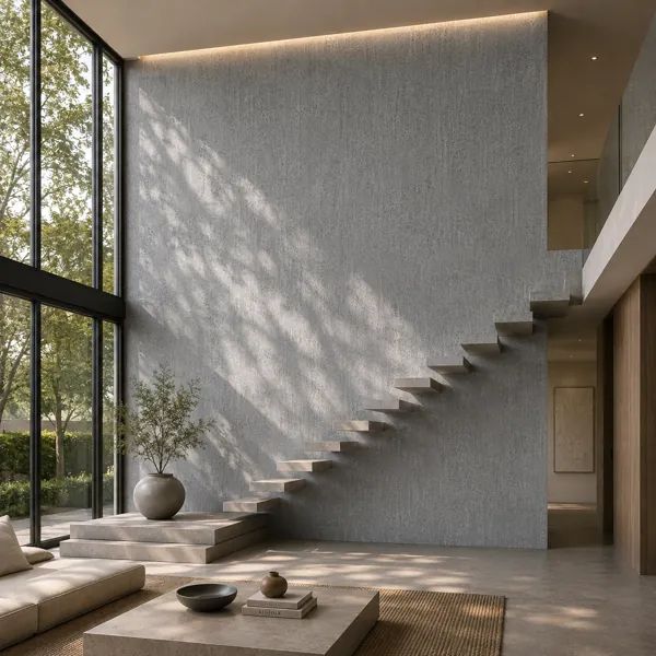 Medium Grey Fine Mottled Concrete Texture back