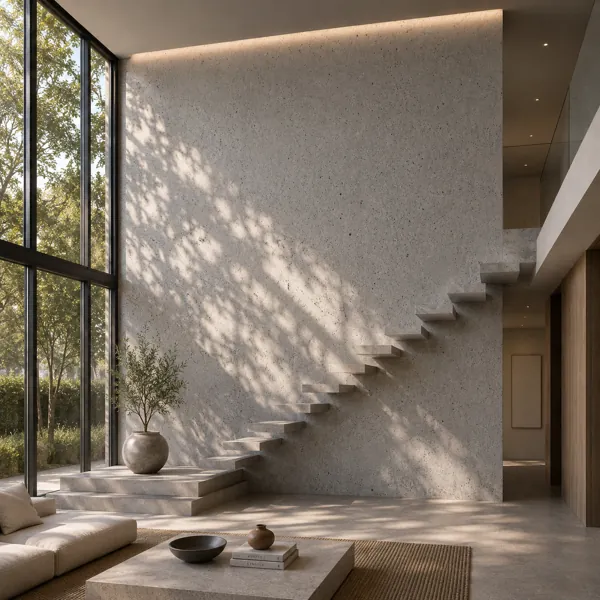 Light Grey Pitted Raw Concrete Texture back