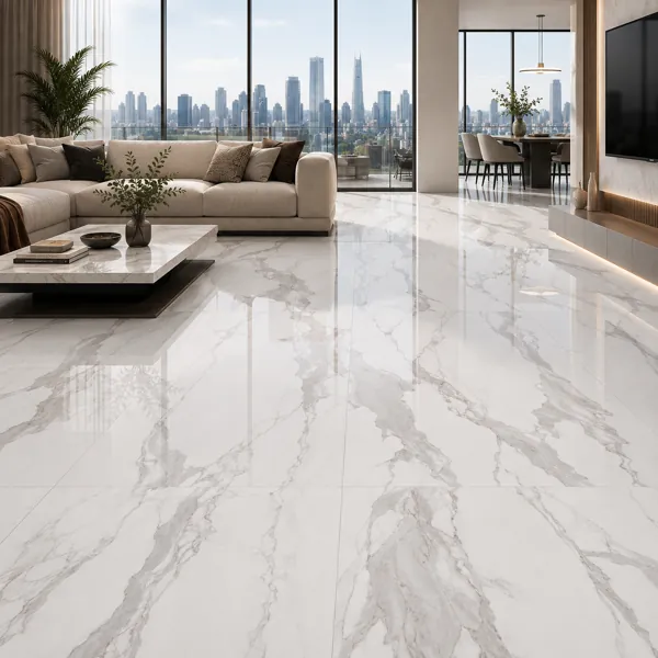 Bold Gray Vein White Ceramic Texture back