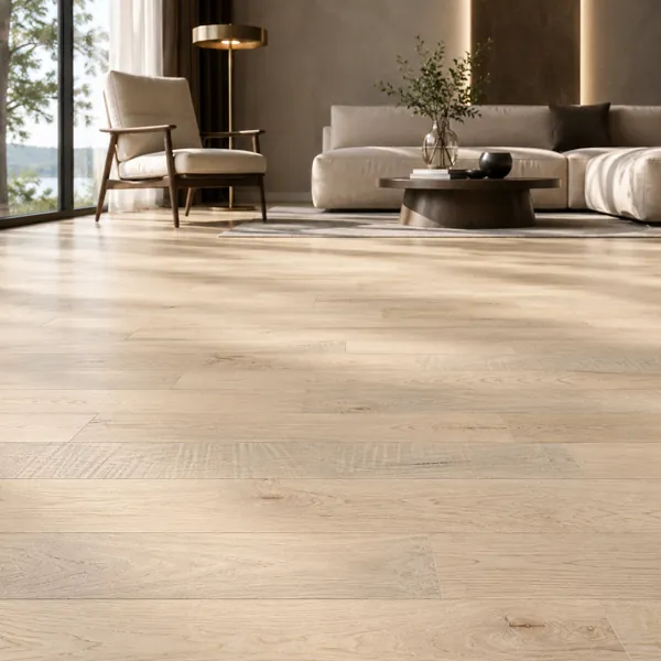 Bleached Oak Parquet Texture – Pale Beige Mixed Grain back