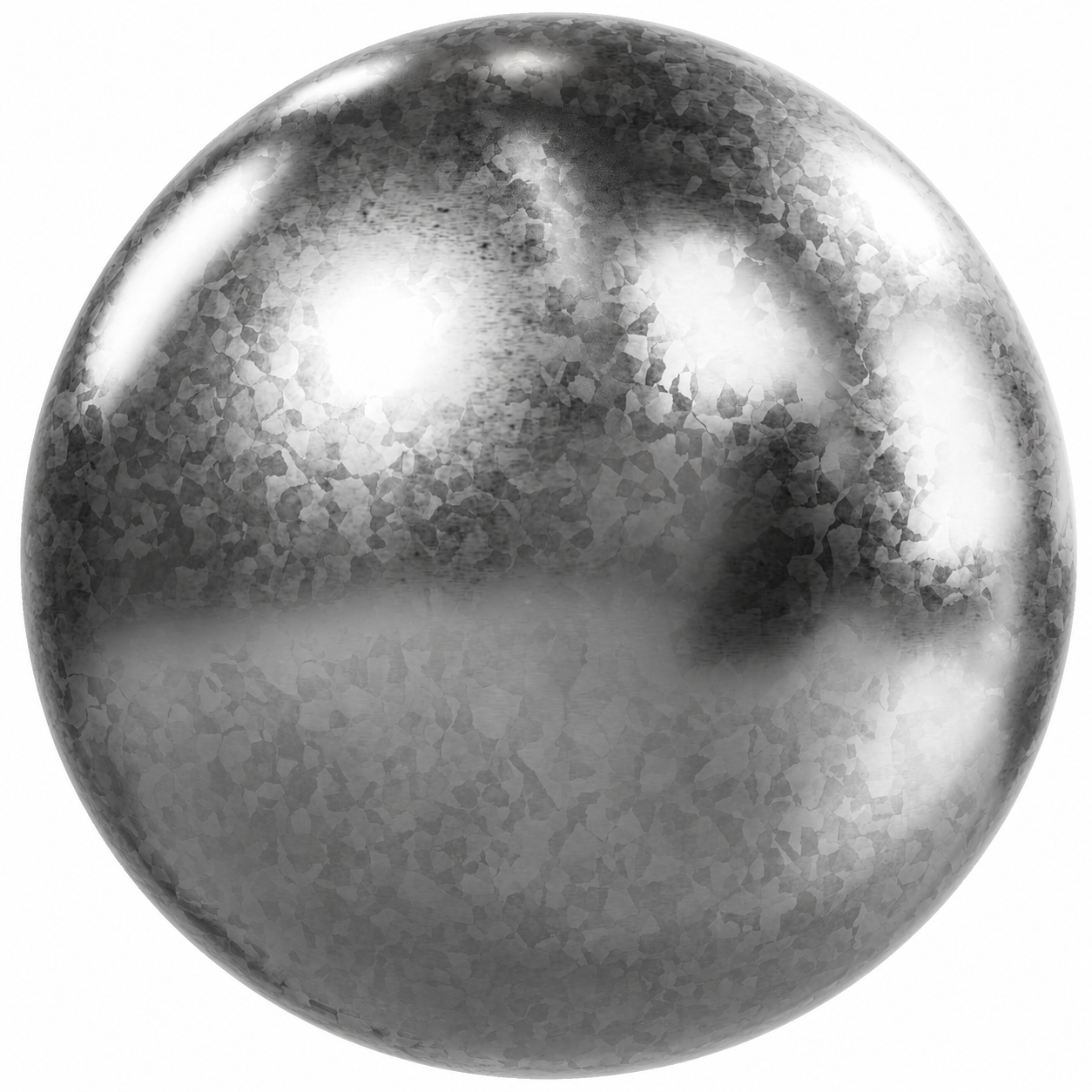 Silver Crystalline Galvanized Metal Texture 1