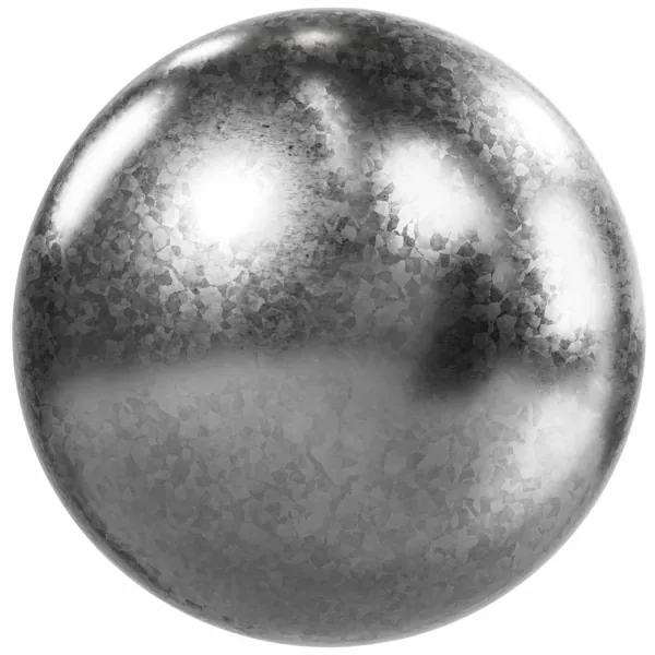 Silver Crystalline Galvanized Metal Texture