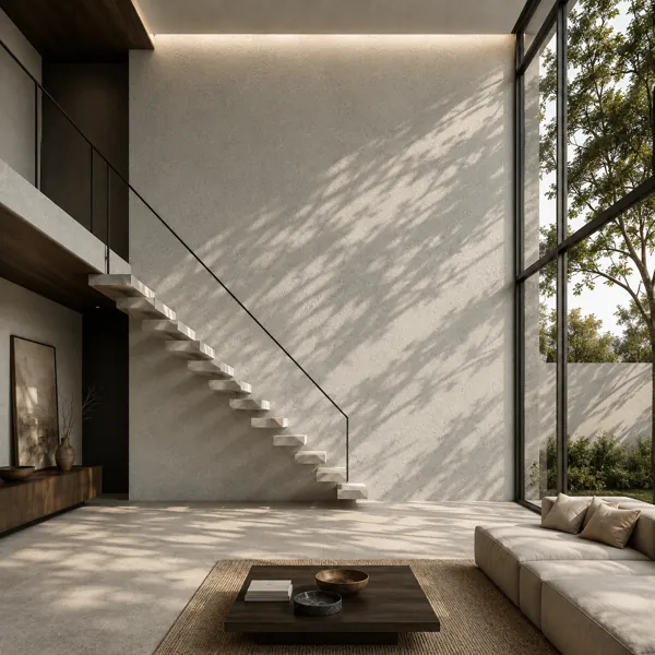 Pale Gray Fine Grain Concrete Texture back