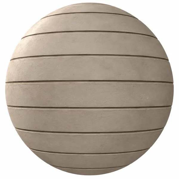 Warm Beige Smooth Horizontal Jointed Concrete Panel Texture