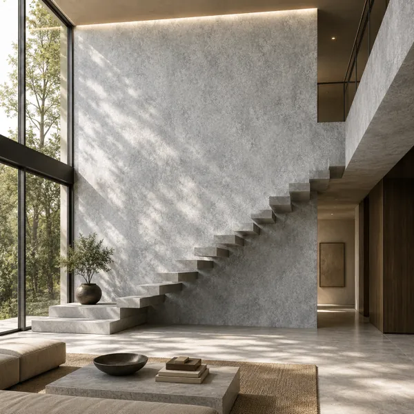 Light Grey Mottled Fine Grain Concrete Texture back