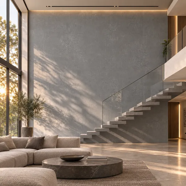 Fine Grain Cool Grey Concrete Texture back
